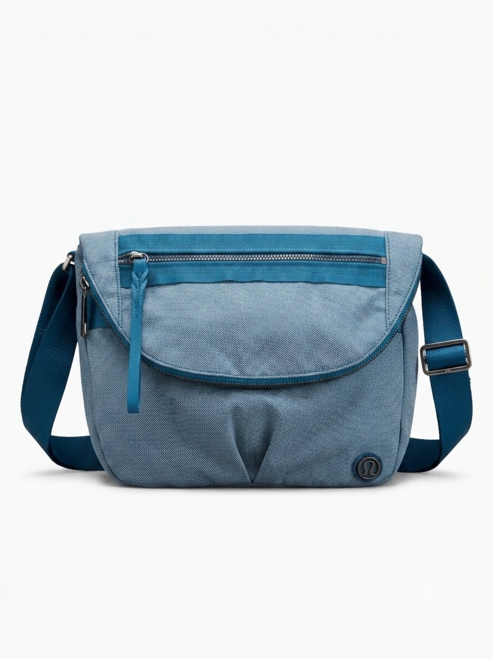 lululemon athletica Blue Crossbody Messenger Bag as is
